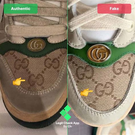 gucci canvas fake|how to tell if gucci shoes are real.